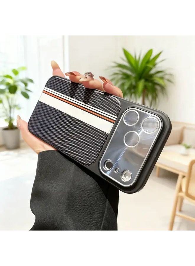 Black Magnetic Snap On Case With Camera Lens Protector For IPhone 16 Shockproof Drop Resistant Cover - Image 1